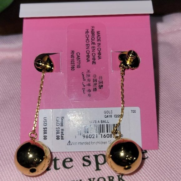 Kate Spade Have a Ball Earrings - Picture 3 of 3